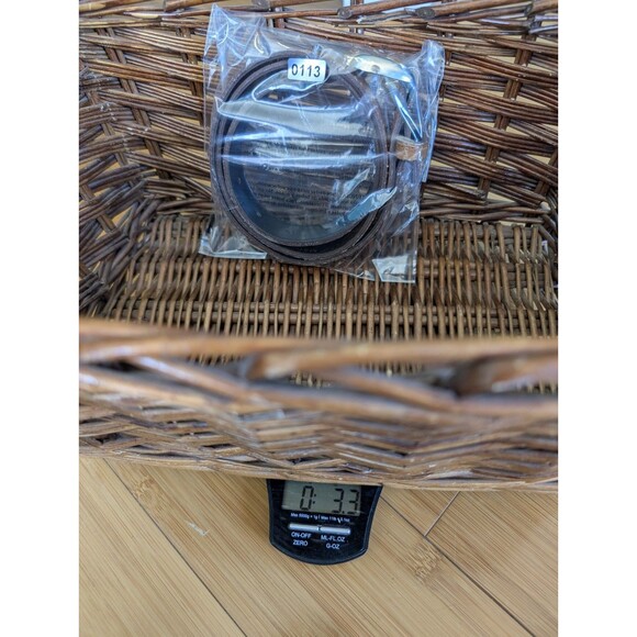 Vtg Genuine Leather Belt Sz L Tan Elephant Style Embossed Made in USA Western - Picture 5 of 5